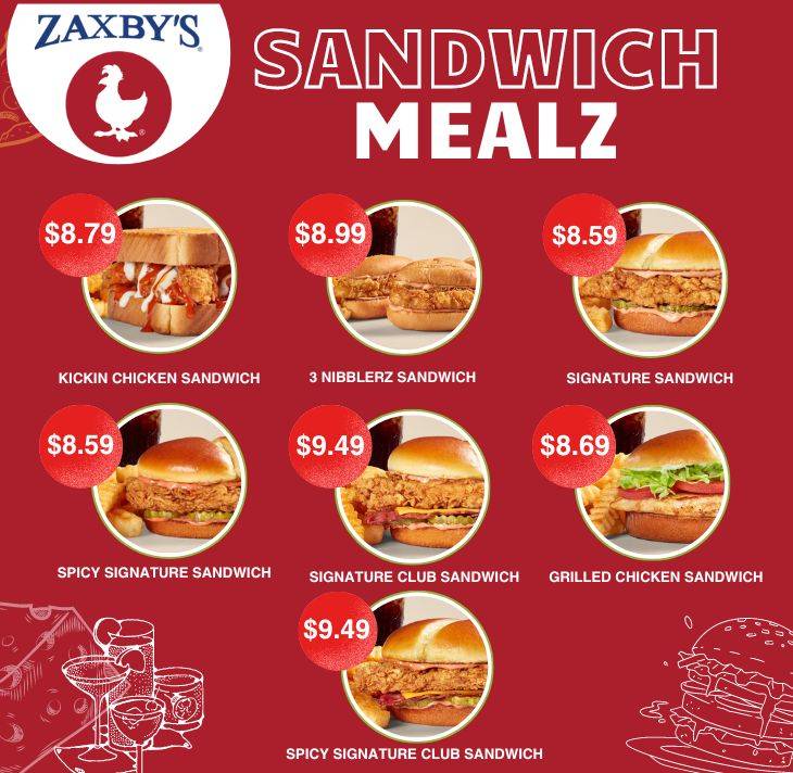 Zaxbys Sandwich Mealz