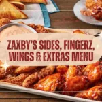Zaxbys Sauces and Dressings Menu with Prices