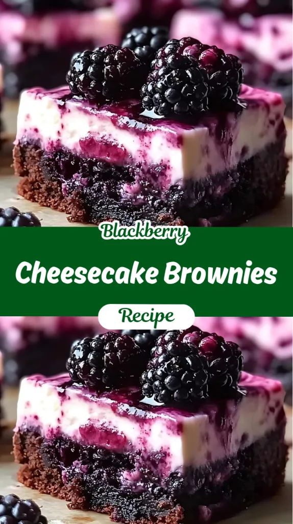Blackberry Cheesecake Brownies