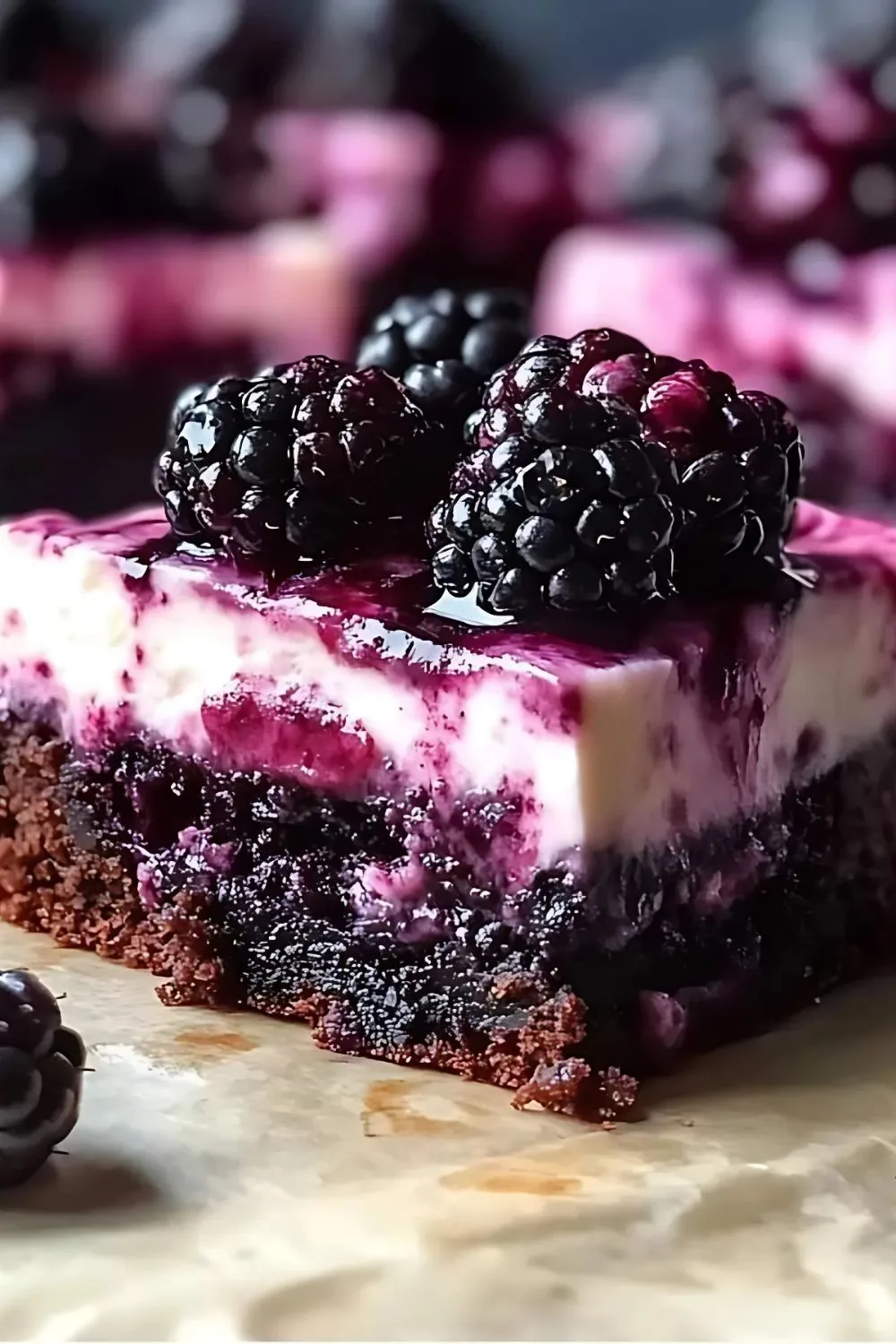 Blackberry Cheesecake Brownies