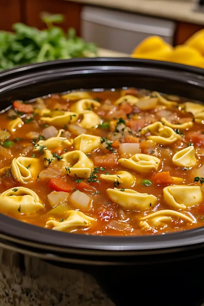 Crockpot Tortellini Soup