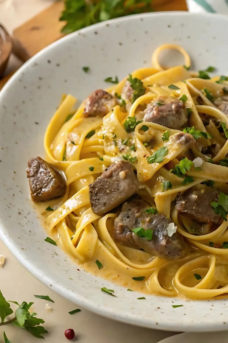 Garlic Beef Pasta