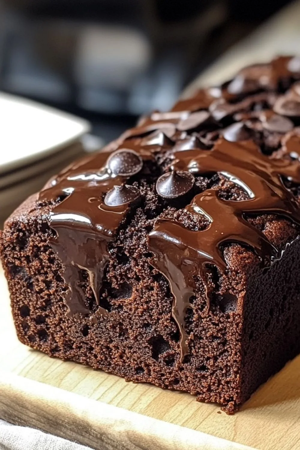 Hot Fudge Brownie Bread