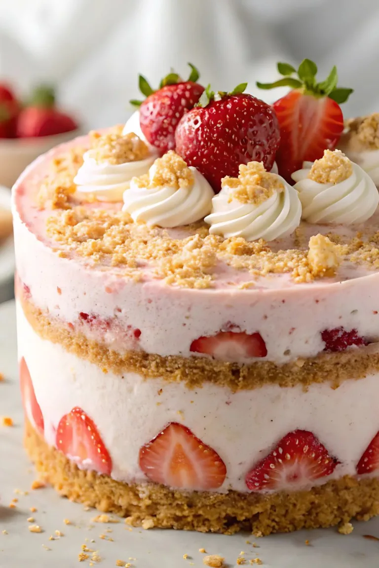 Strawberry Crunch Cake