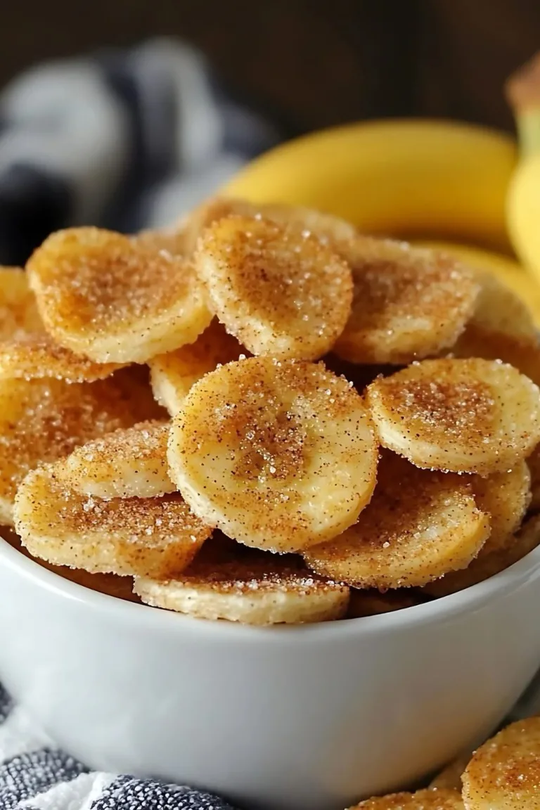 Cinnamon Sugar Air Fryer Banana Chips