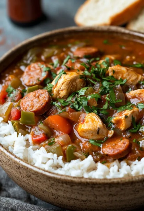 Cajun Chicken and Sausage Gumbo Recipe