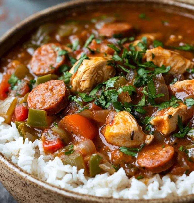 Cajun Chicken and Sausage Gumbo Recipe