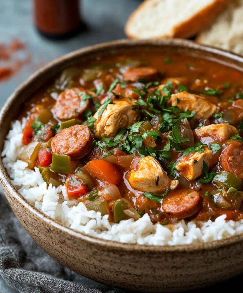 Cajun Chicken and Sausage Gumbo Recipe