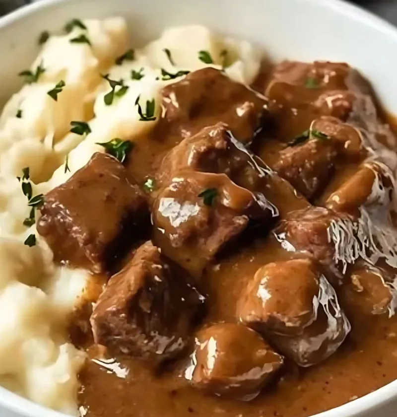 Crock Pot Beef Tips and Gravy Recipe