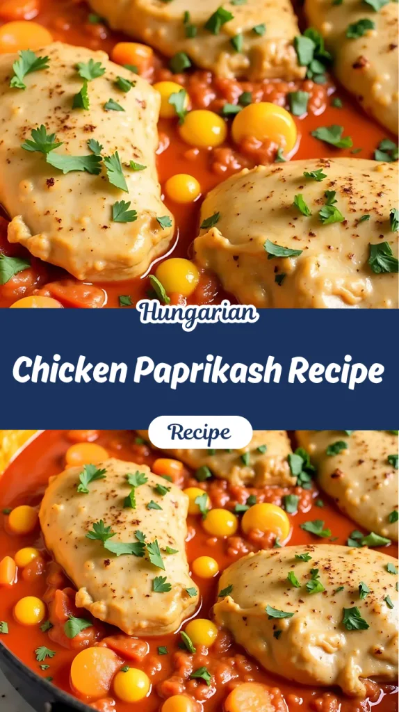 Hungarian Chicken Paprikash Recipe